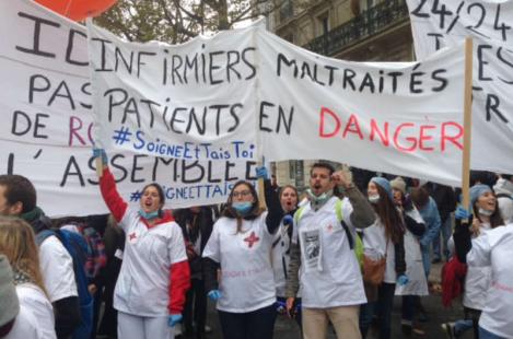 manifestation infirmiers Paris