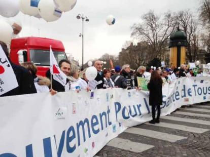 manifestation Paris loi santé